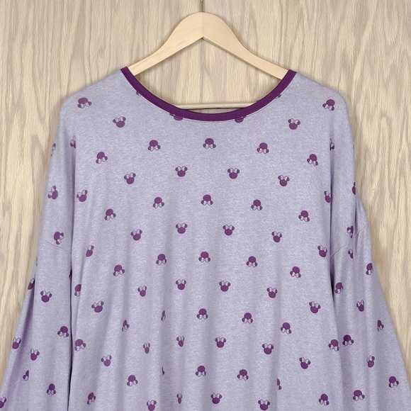 Disney Character Cozy Purple Minnie Mouse Pajama Set - Picture 6 of 16